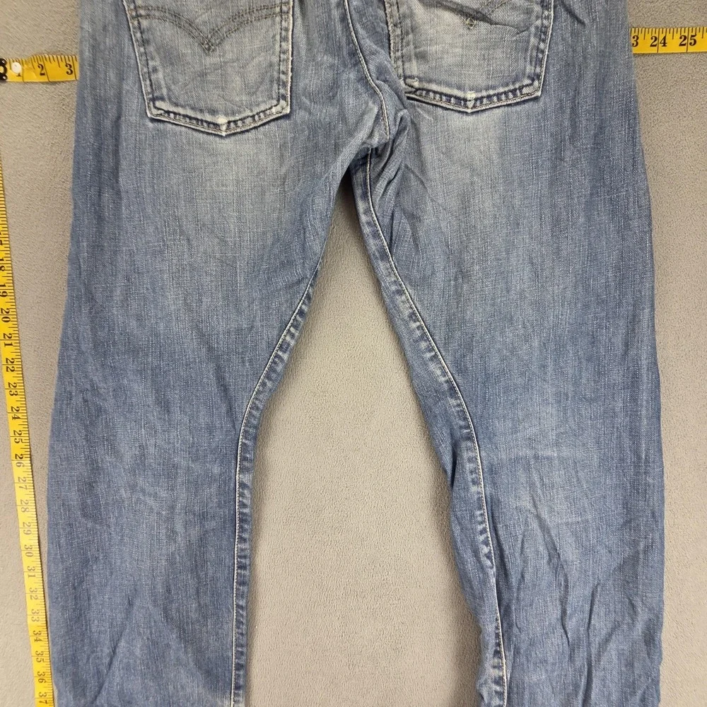 Vintage Levis Engineered Jeans Mens 30x30 Blue Twisted Button Fly Light Wash